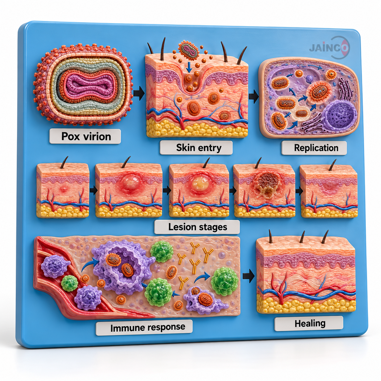 Pathology and Pathogenesis of Pox Virus Model